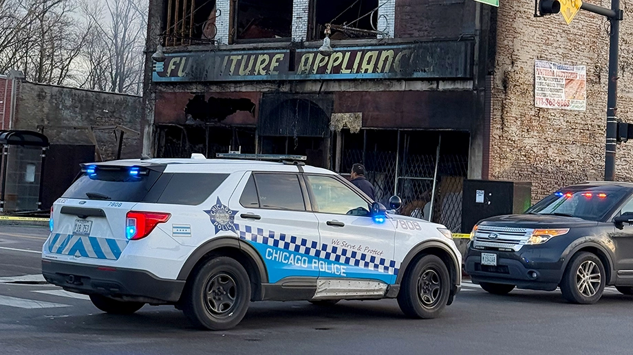 En polis bil i USA